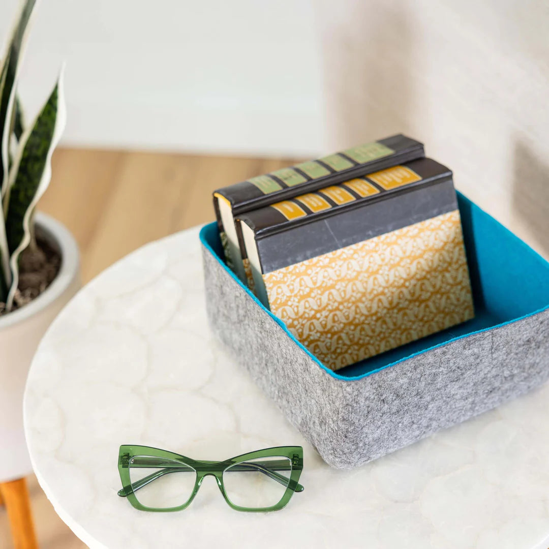 felt·like·it!™ 9x9 storage bins: Sky-blue