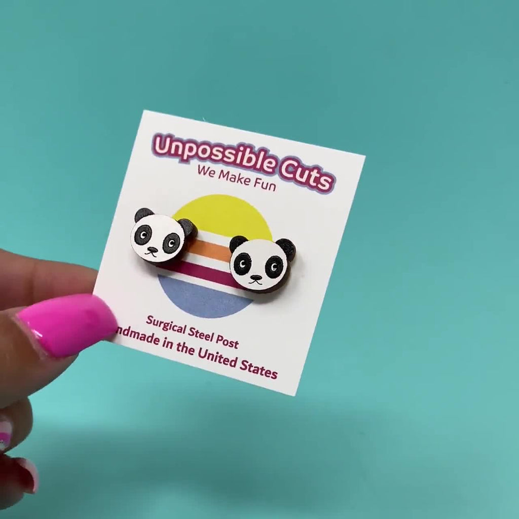Panda Earrings