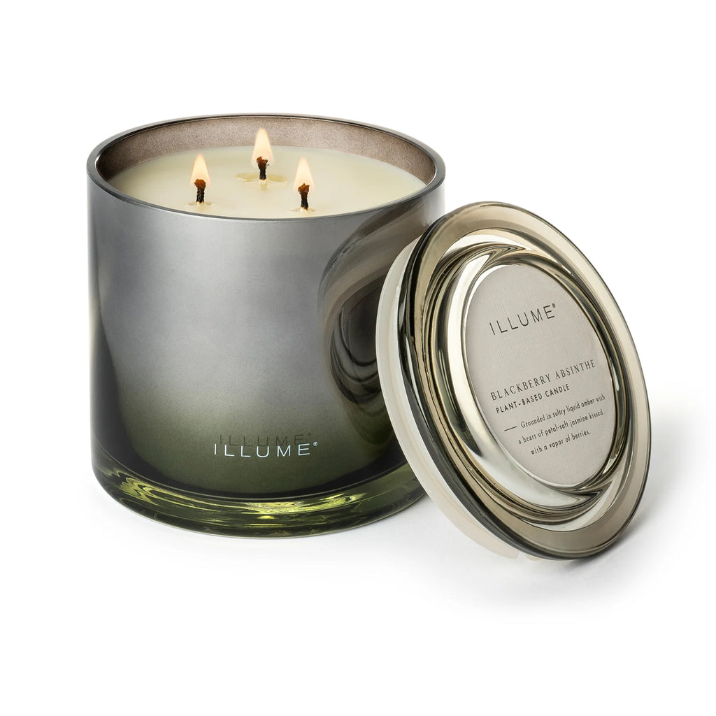 Blackberry Absinthe Statement 3-Wick Glass Candle