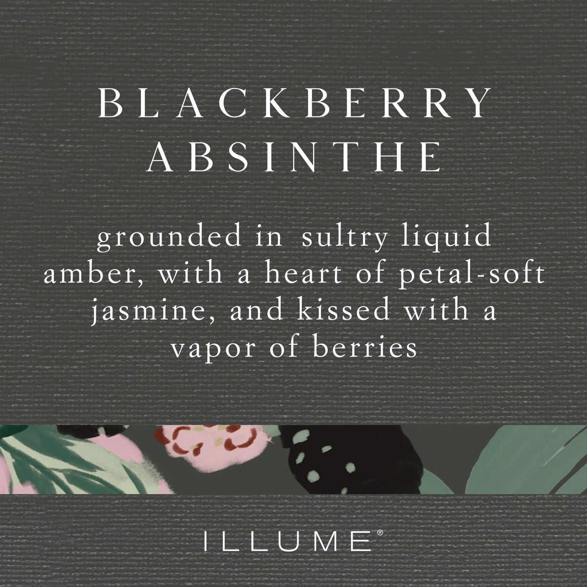 Blackberry Absinthe Statement 3-Wick Glass Candle