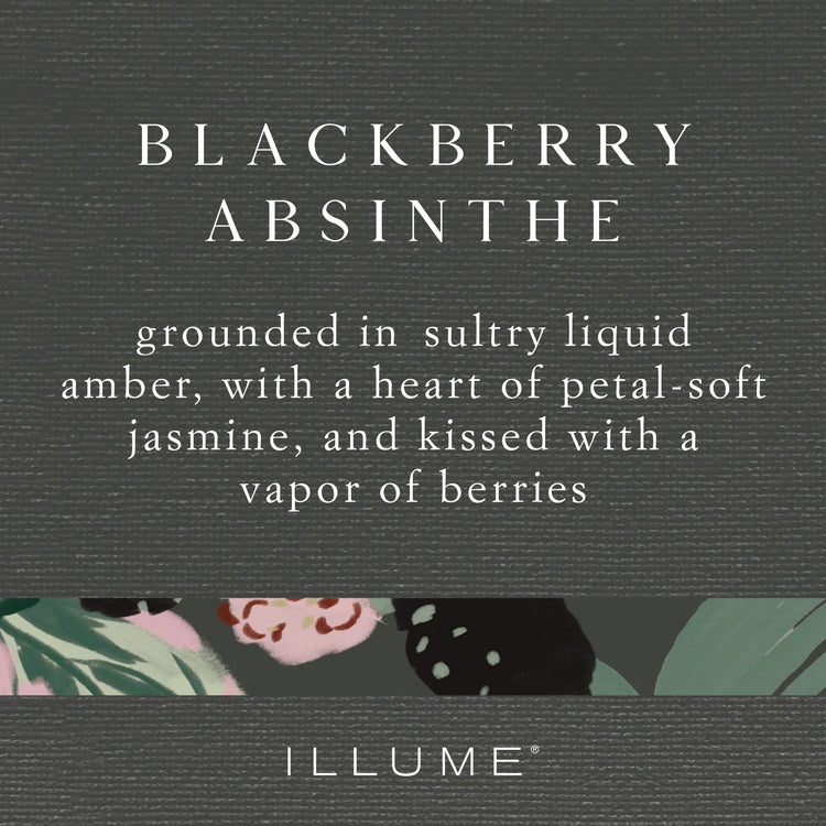 Blackberry Absinthe Statement 3-Wick Glass Candle