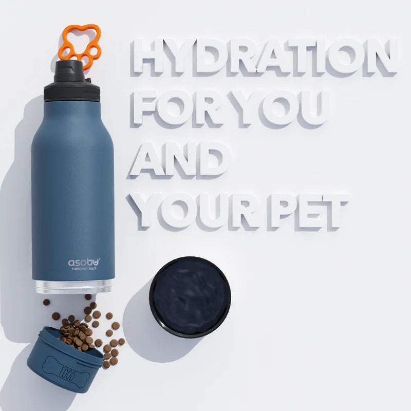 Barky Water Bottle Blue