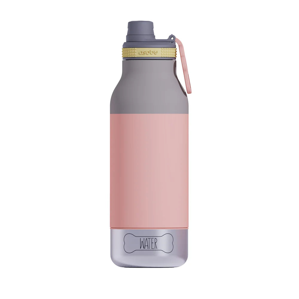 Barky Water Bottle Pastel Peach