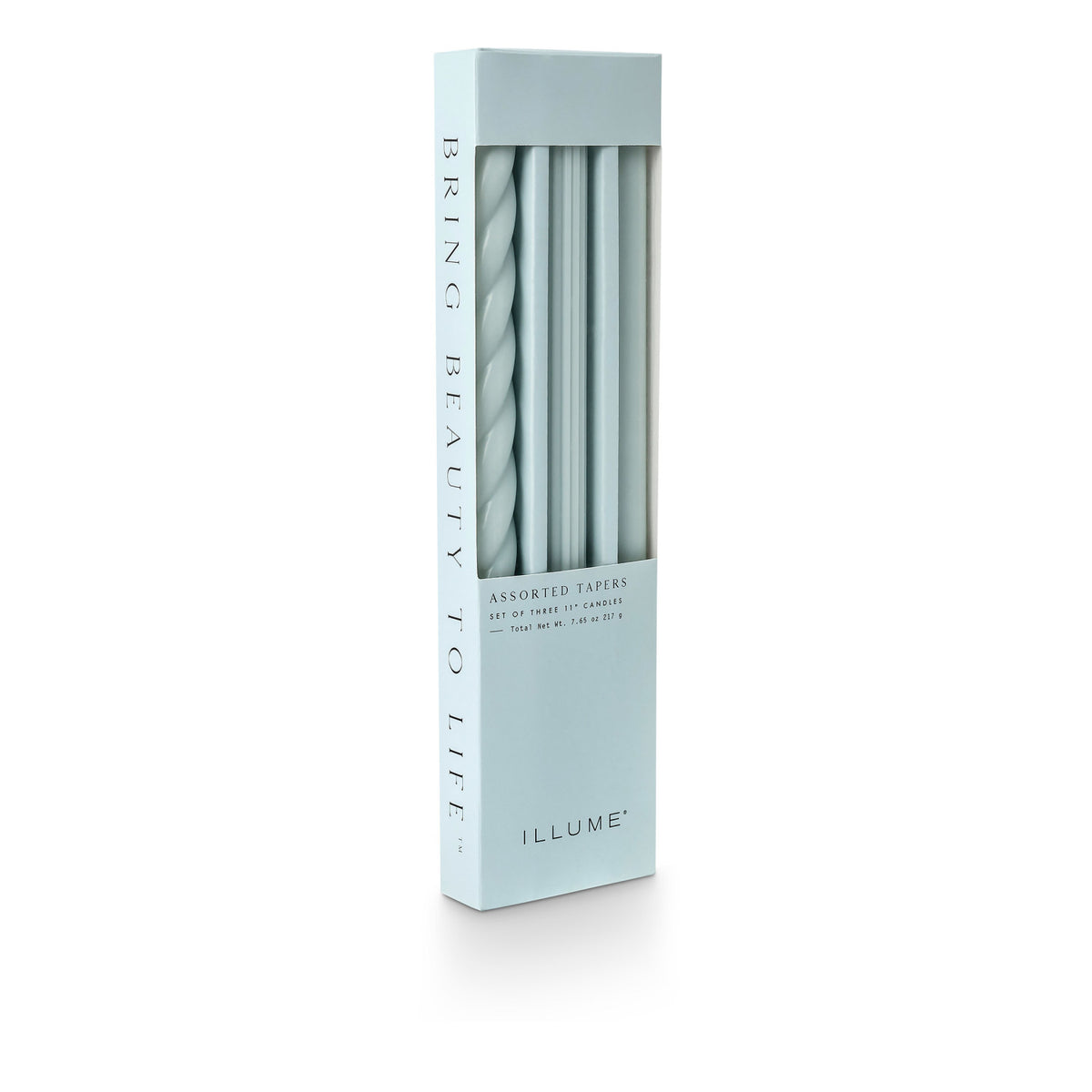 Blue Taper Candles - 3 pack
