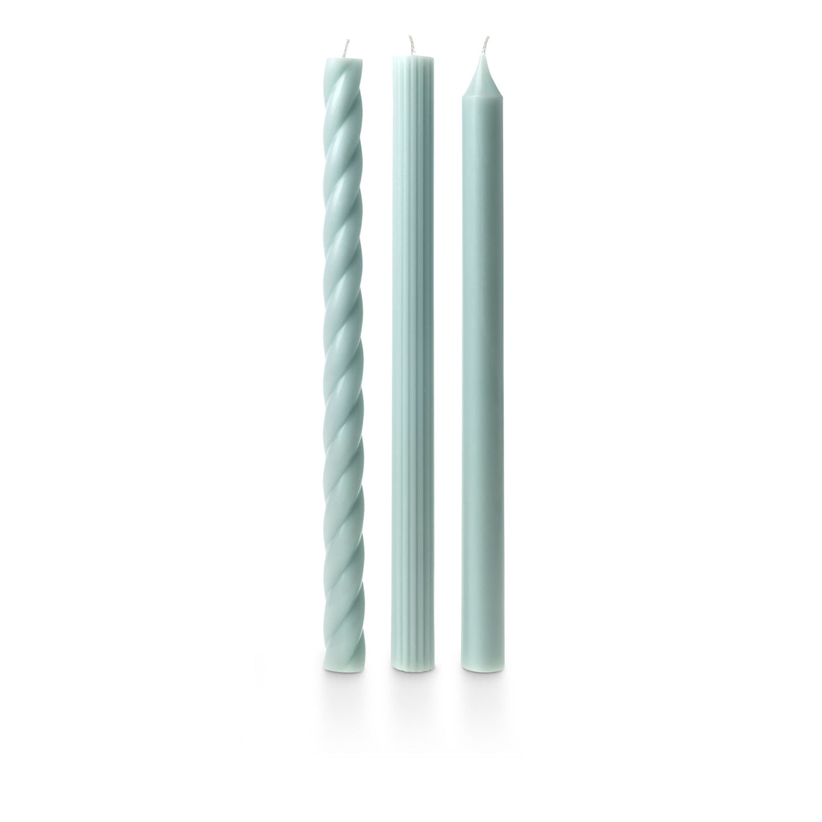 Blue Taper Candles - 3 pack