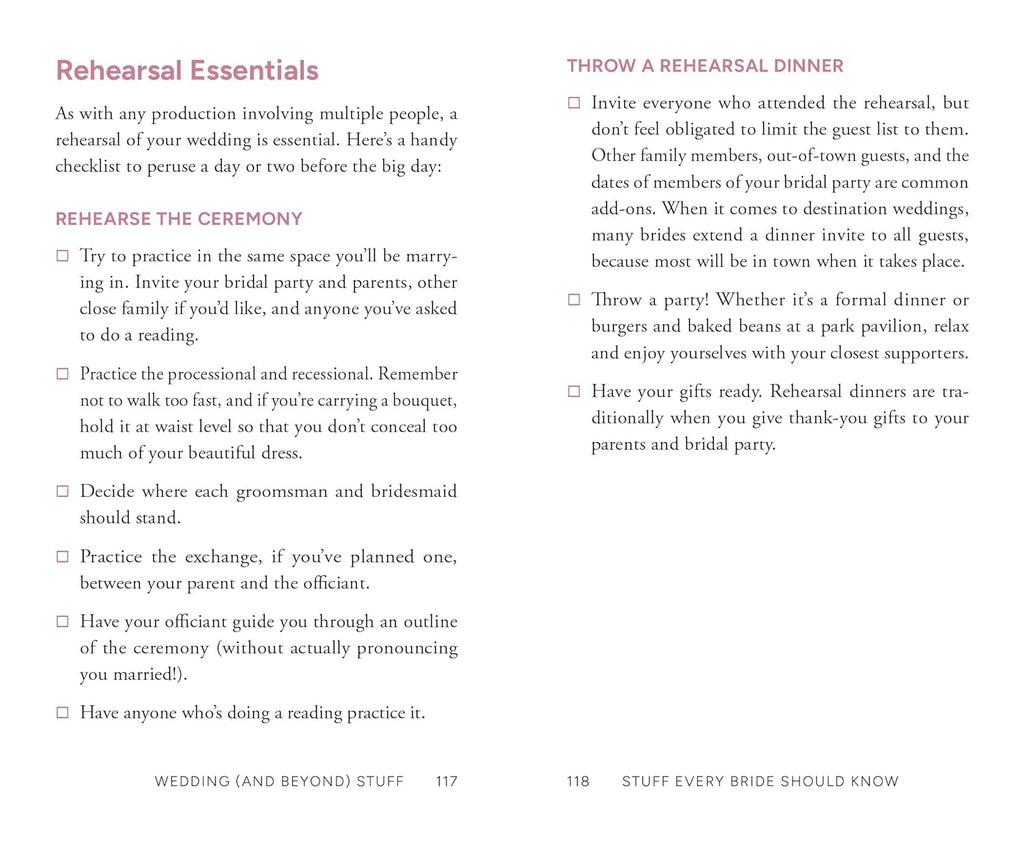 Stuff Every Bride Should Know