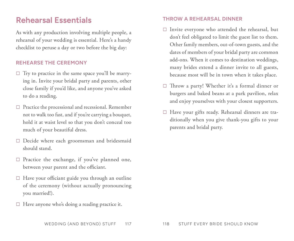 Stuff Every Bride Should Know