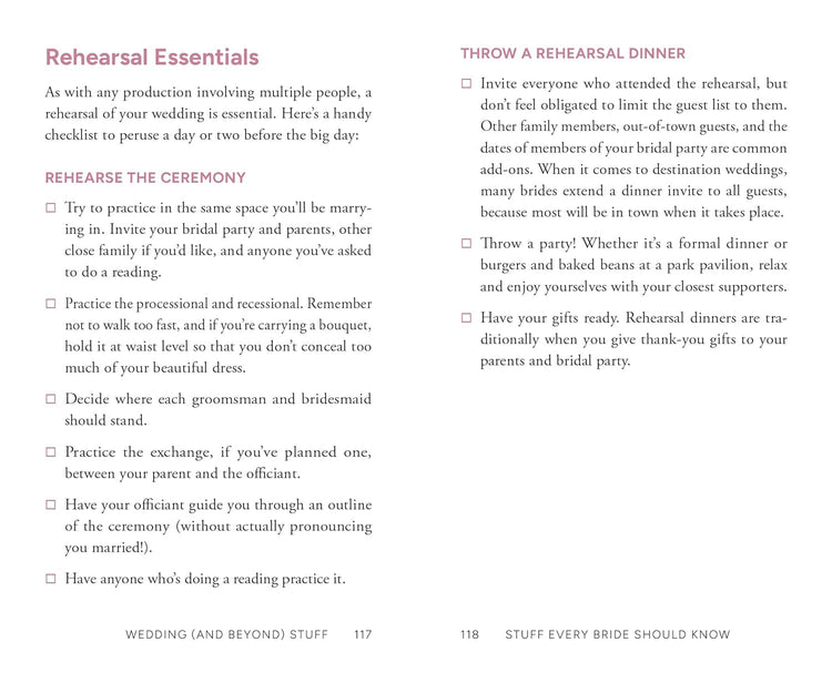 Stuff Every Bride Should Know