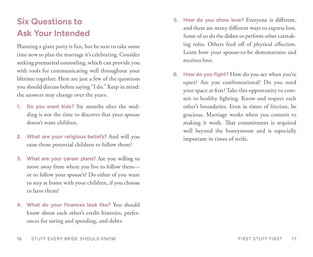 Stuff Every Bride Should Know