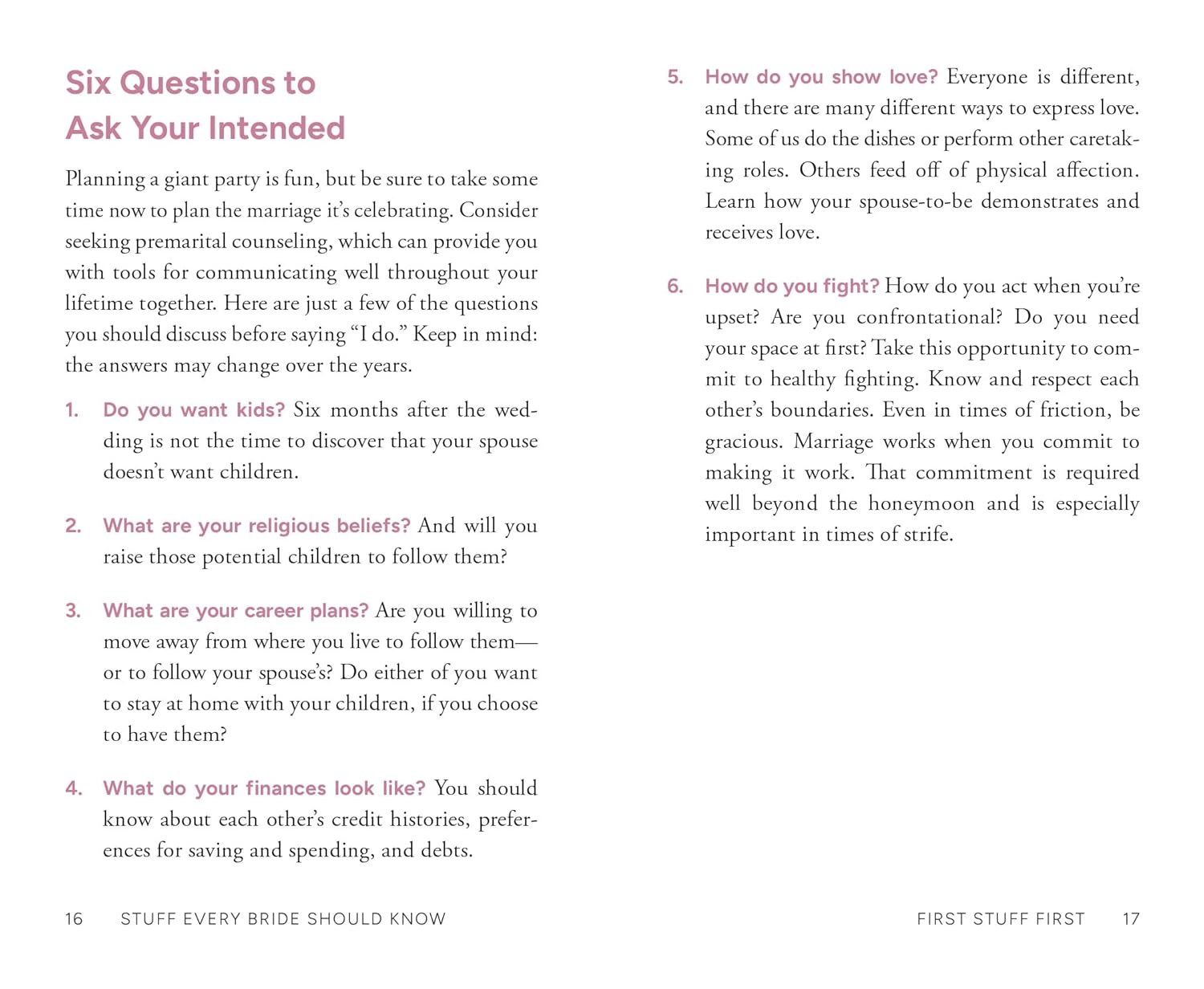 Stuff Every Bride Should Know