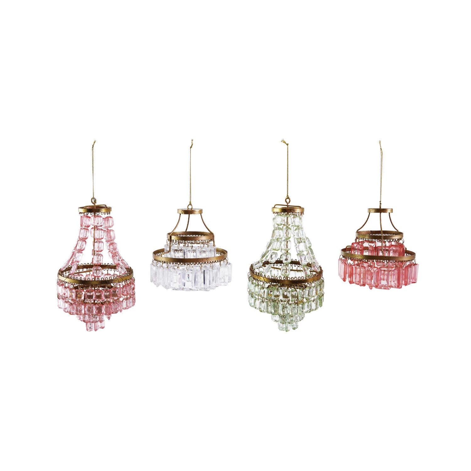 Multi-Color Chandelier Ornaments