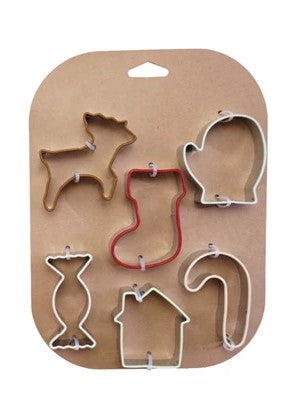 Holiday Cookie Cutters - Set of 6