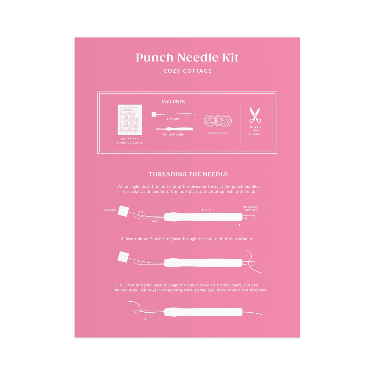 Cozy Cottage Punch Needle Kit