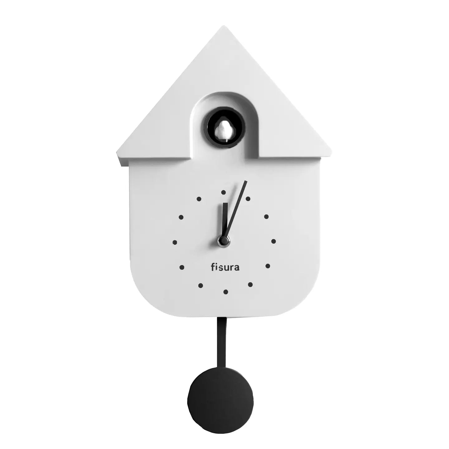 Cuckoo Casita White Clock with Dial