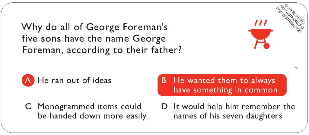 Dad Trivia Game
