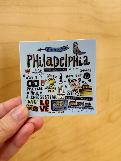 A Day in Philly Sticker