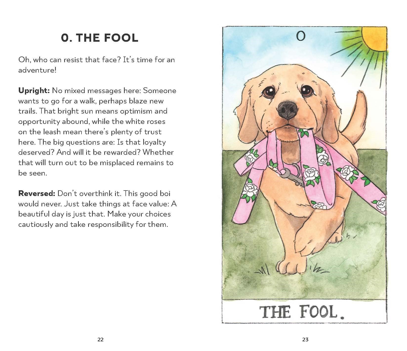 Dog Tarot Deck and Guidebook