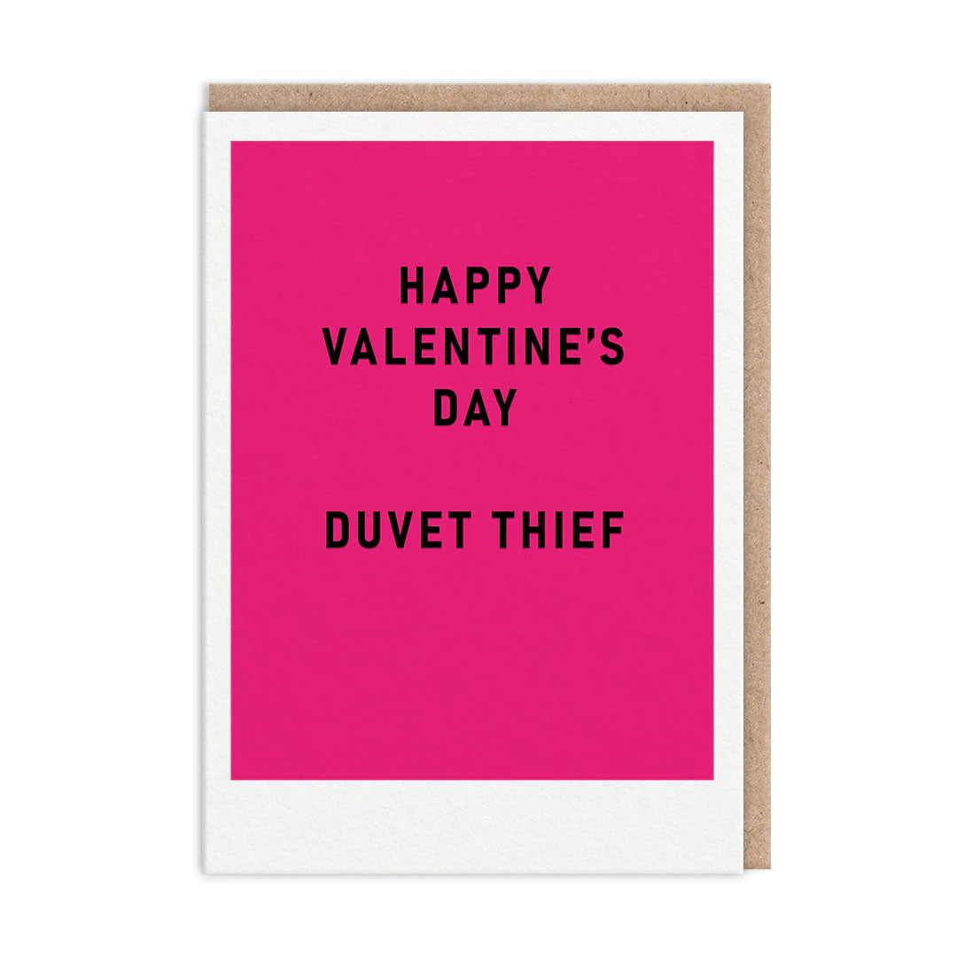 Valentine's Duvet Thief Card