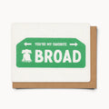 Favorite Broad Card