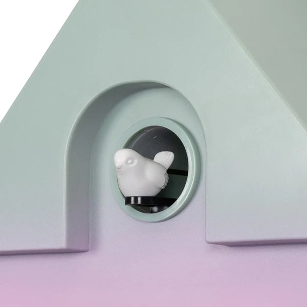 Green/Pink Gradient Cuckoo Clock