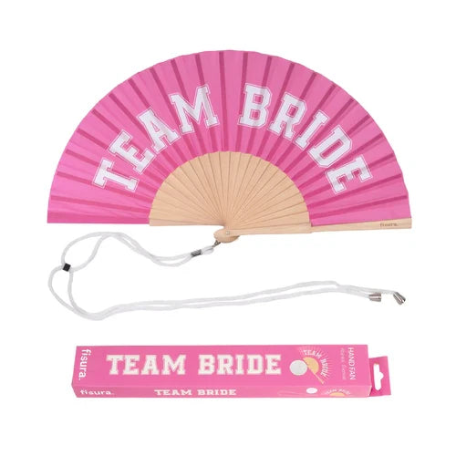 'Team Bride' Hand Fan