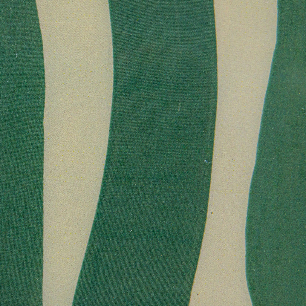 Geometric Metal Tray with Gold Rim