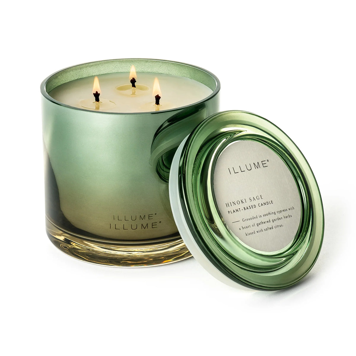 Hinoki Sage Statement Glass Candle