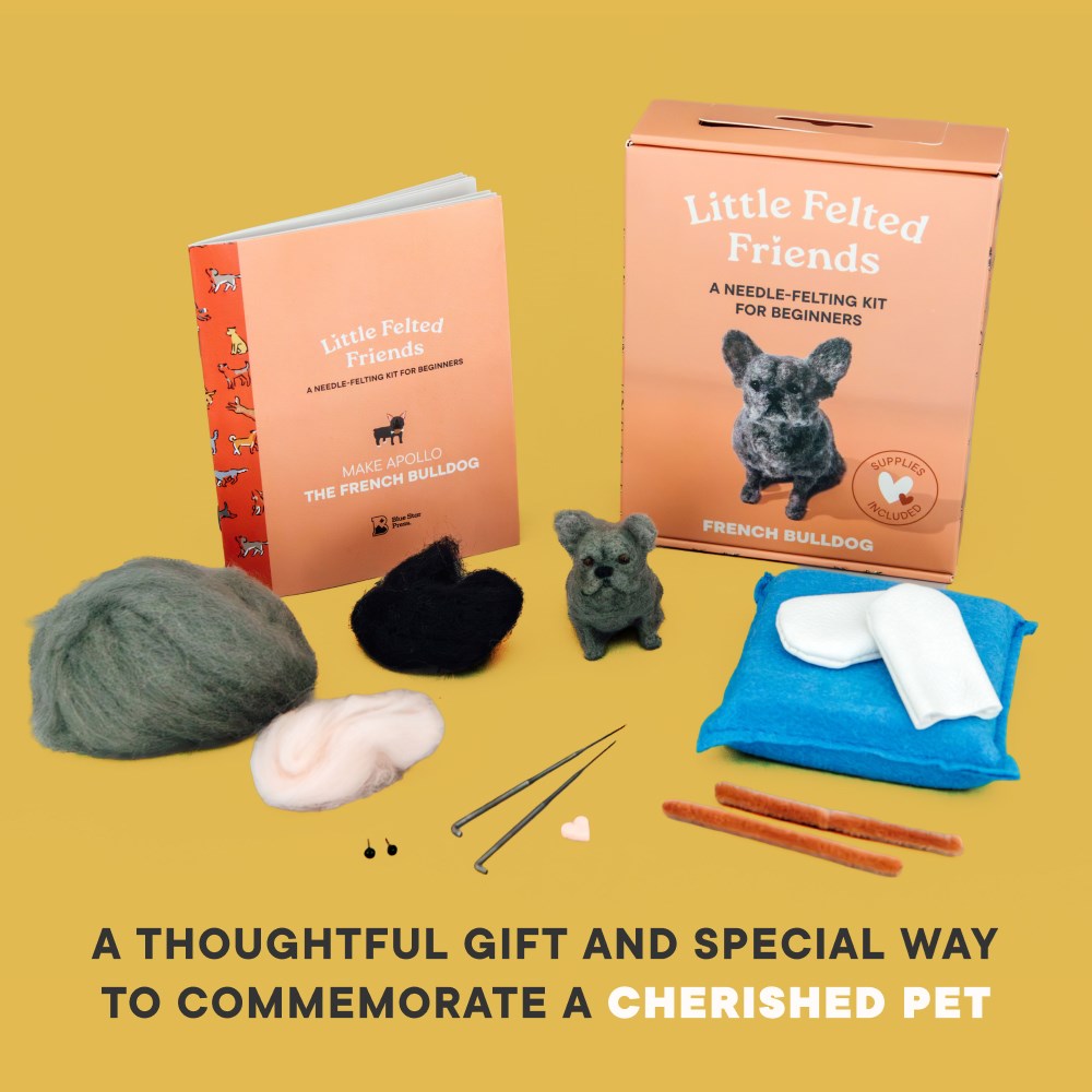 Little Felted Friends: French Bulldog: Dog Needle-Felting Beginner Kit