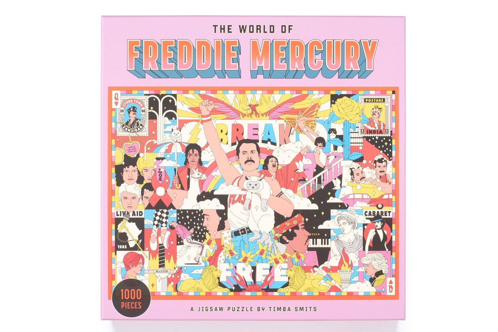 The World of Freddie Mercury 1000 Piece Puzzle: A Jigsaw Puzzle