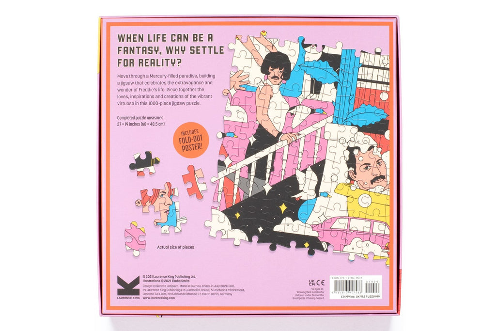 The World of Freddie Mercury 1000 Piece Puzzle: A Jigsaw Puzzle