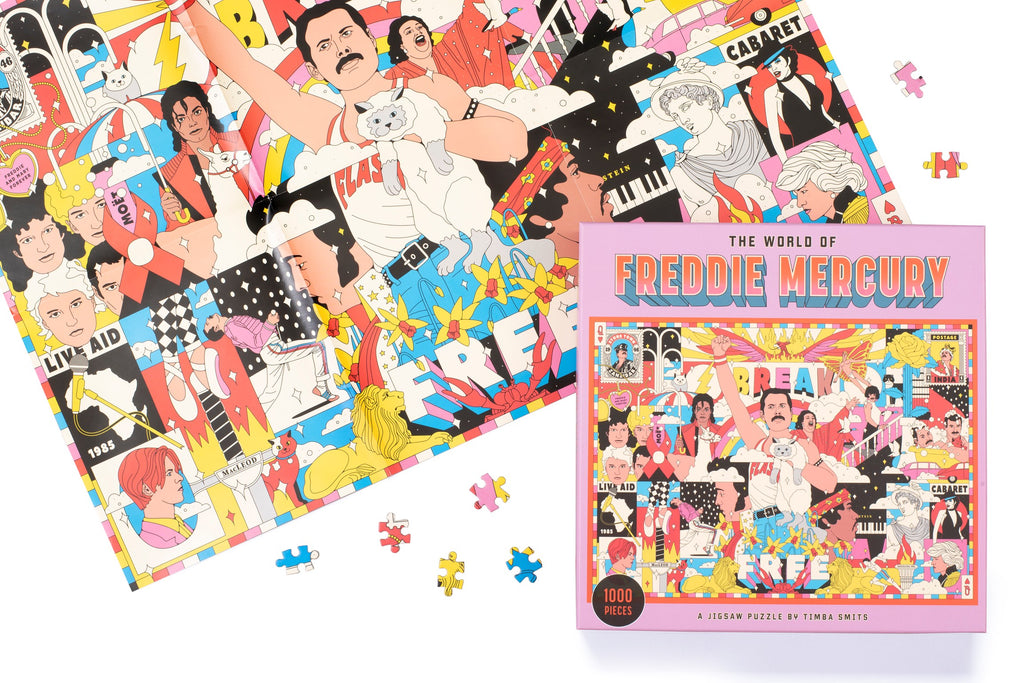 The World of Freddie Mercury 1000 Piece Puzzle: A Jigsaw Puzzle