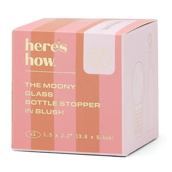 Glass Bottle Stopper - The Moony Blush