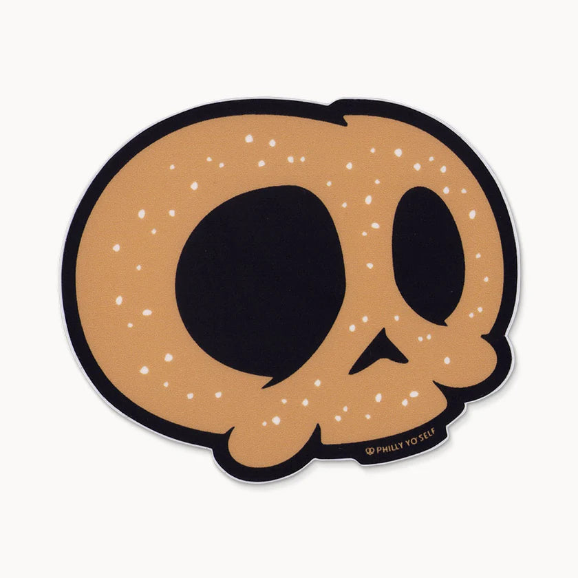 Pretzel Skull sticker