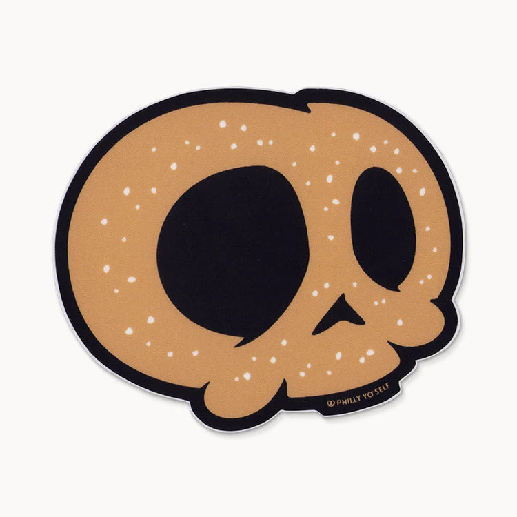 Pretzel Skull sticker