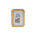 Rubberwood Scalloped Photo Frame