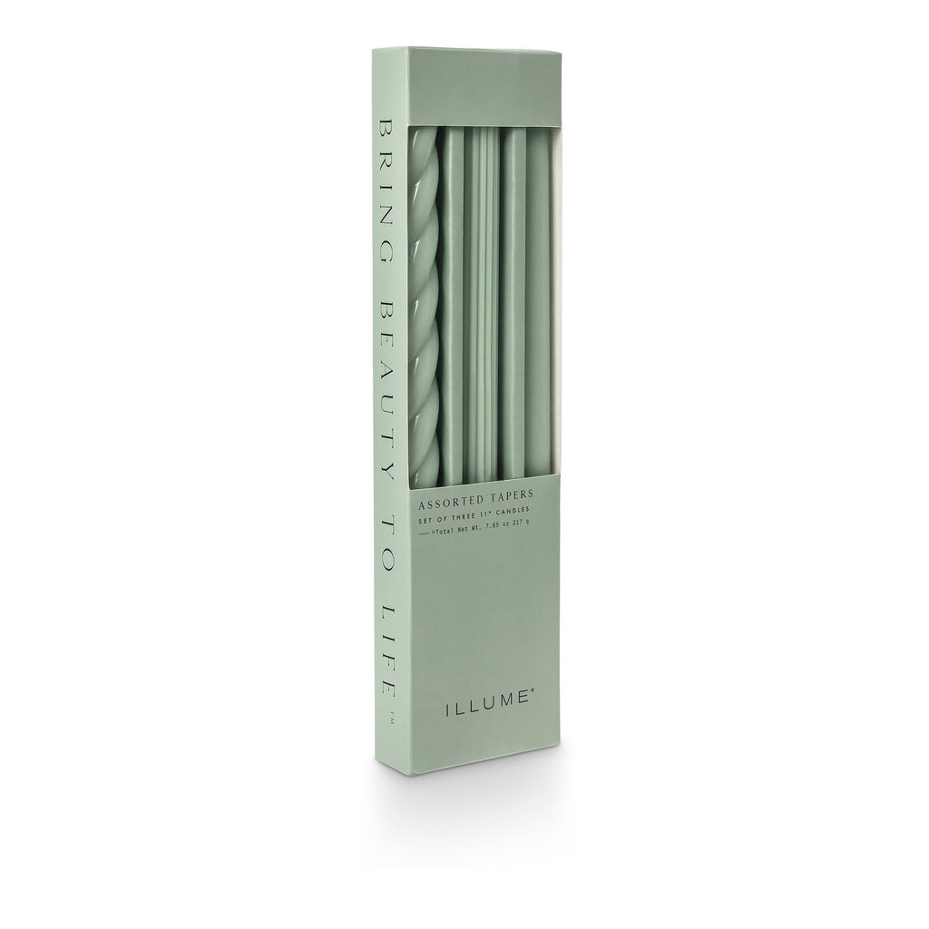 Sage Taper Candles - 3 pack