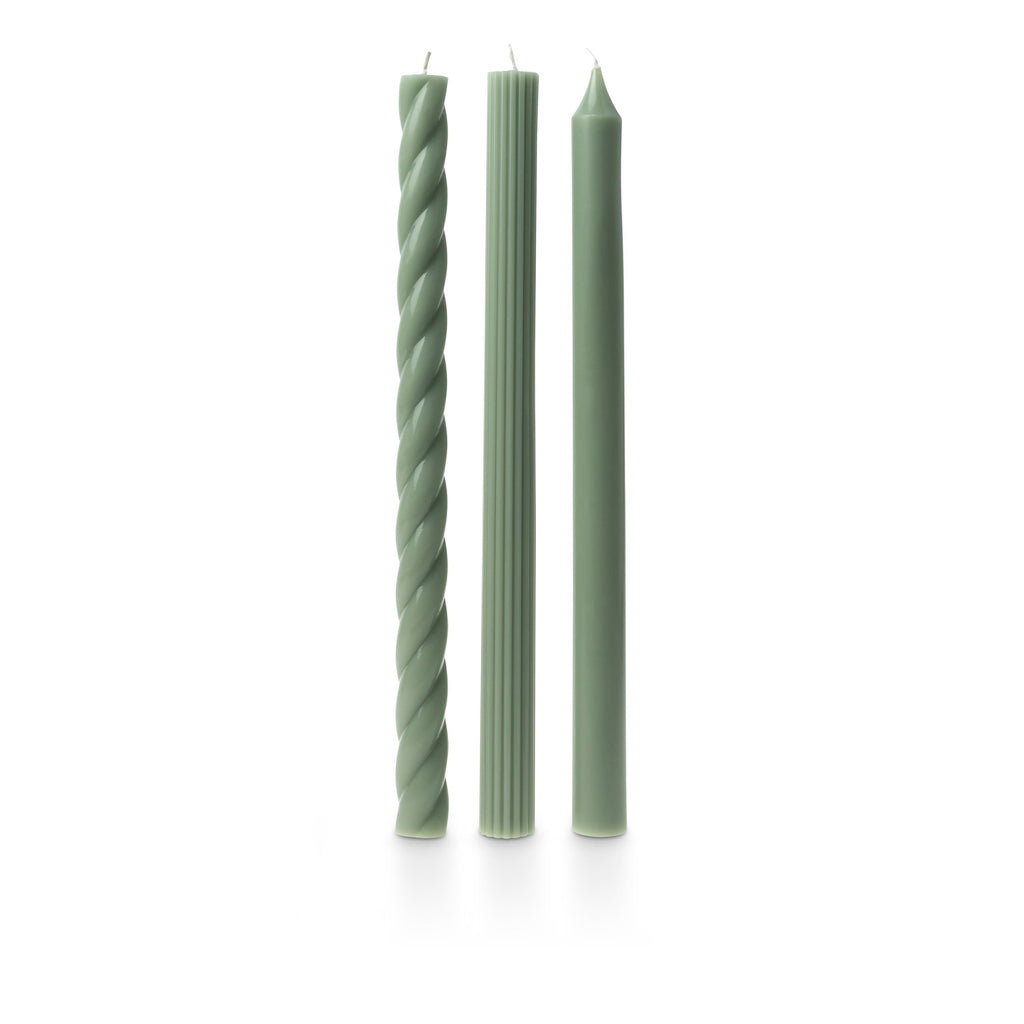 Sage Taper Candles - 3 pack