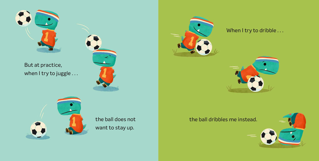 Tiny T. Rex Tries Soccer: A Tiny T. Rex Book—Includes Stickers Inside!