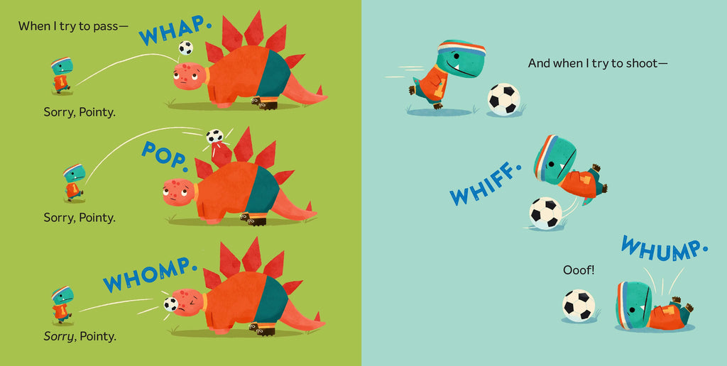 Tiny T. Rex Tries Soccer: A Tiny T. Rex Book—Includes Stickers Inside!