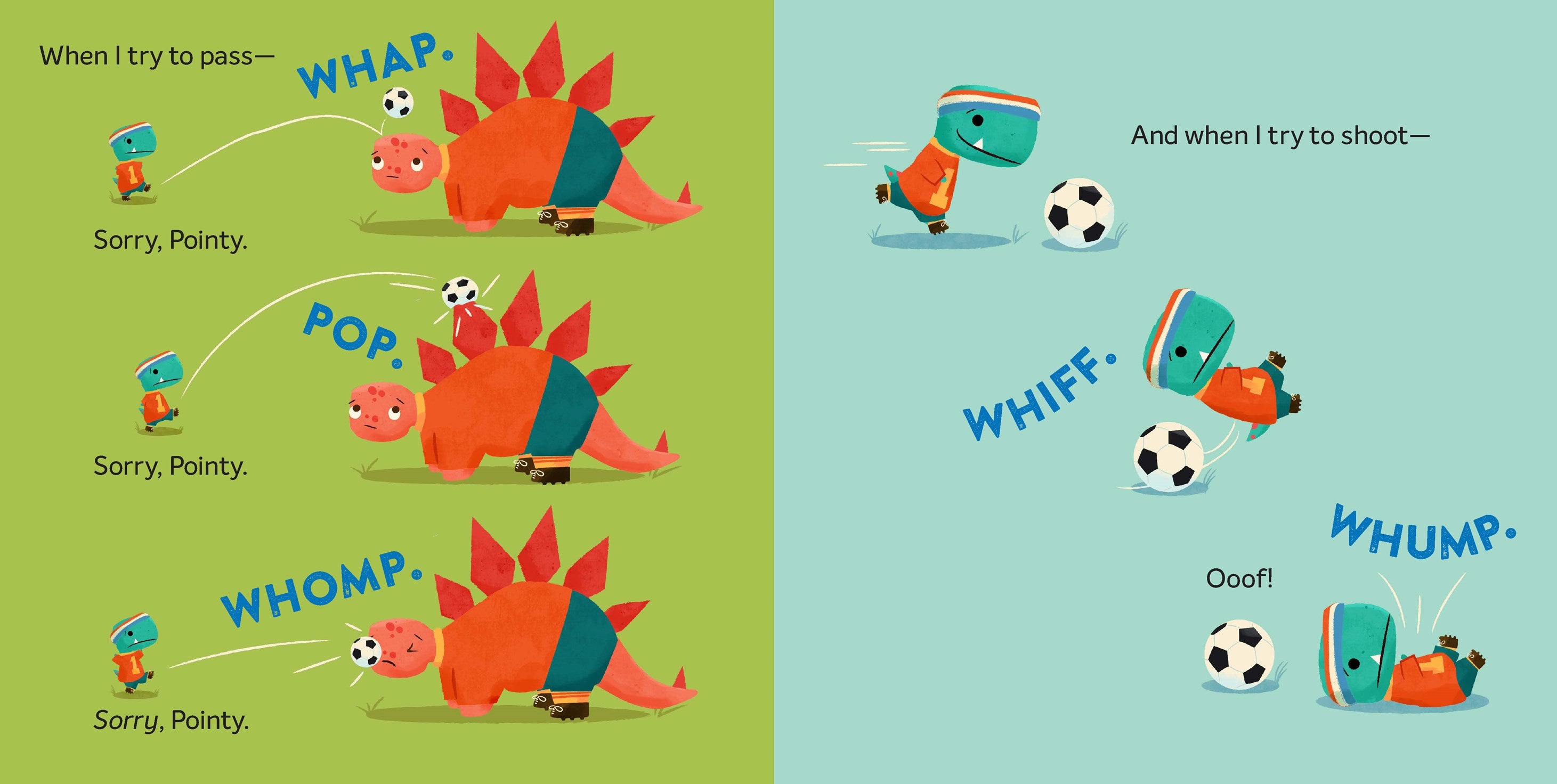 Tiny T. Rex Tries Soccer: A Tiny T. Rex Book—Includes Stickers Inside!