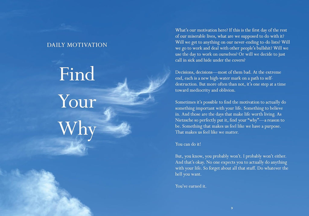 Sorry in advance for making things weird.: A Disappointing Affirmations Collection