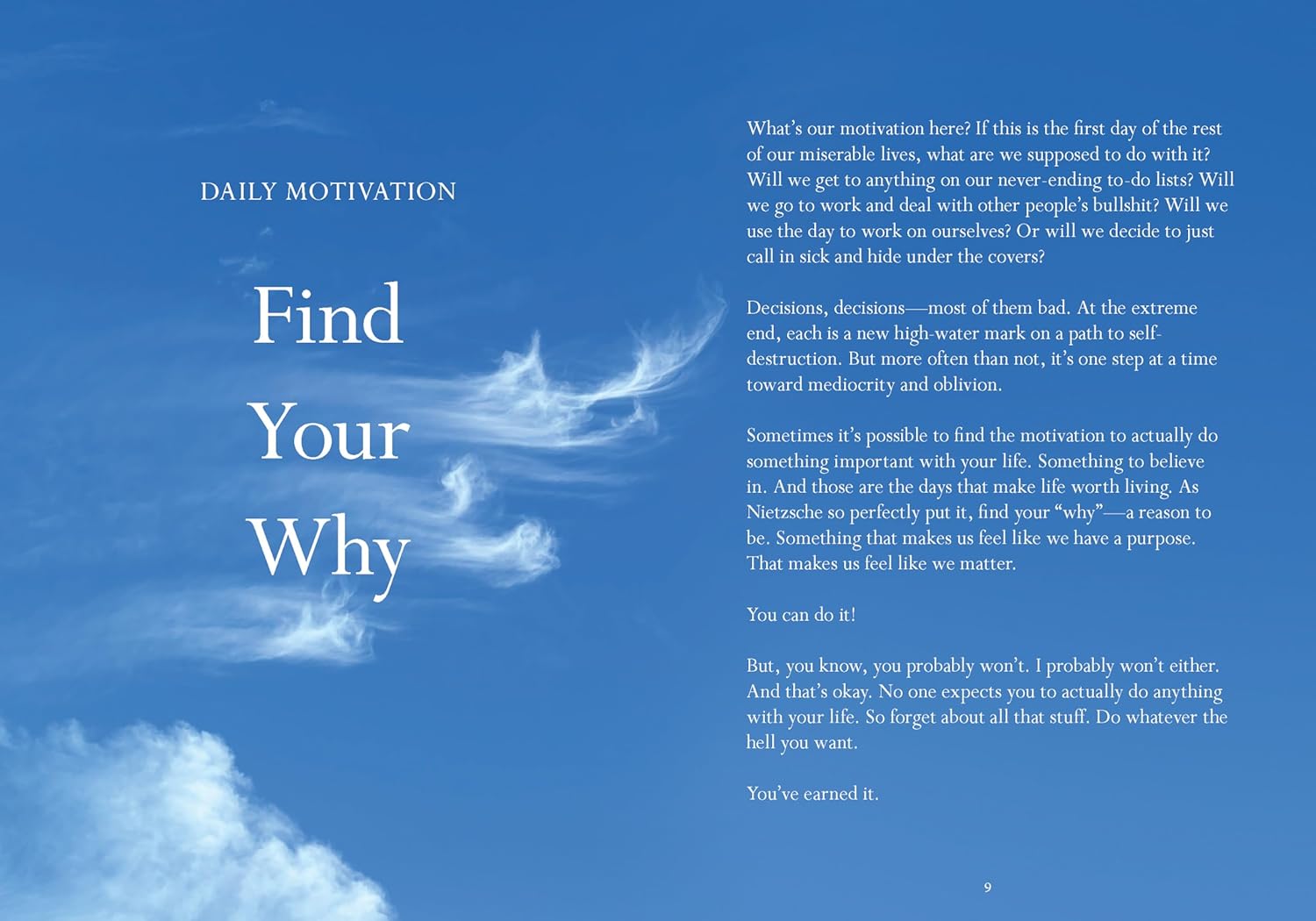 Sorry in advance for making things weird.: A Disappointing Affirmations Collection