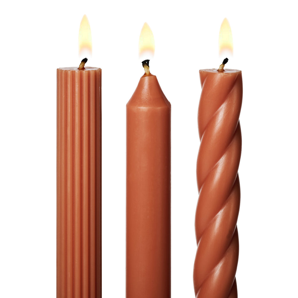 Terra Candle Tapers - 3 Pack
