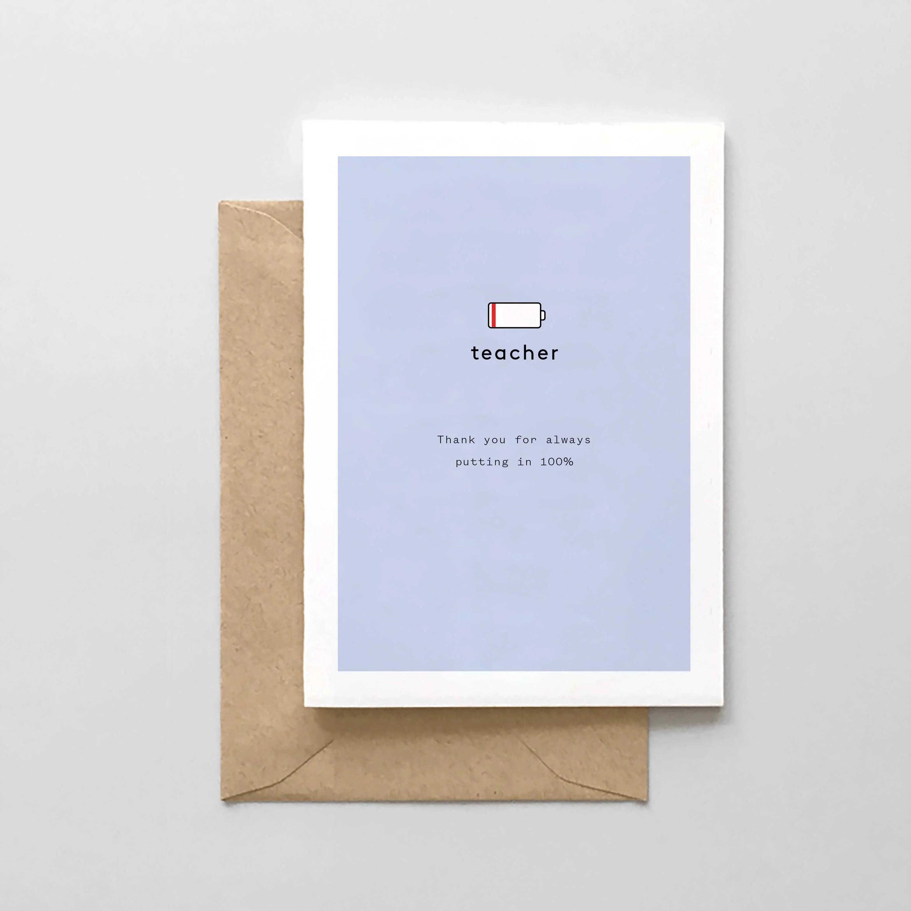 Teacher Battery Card