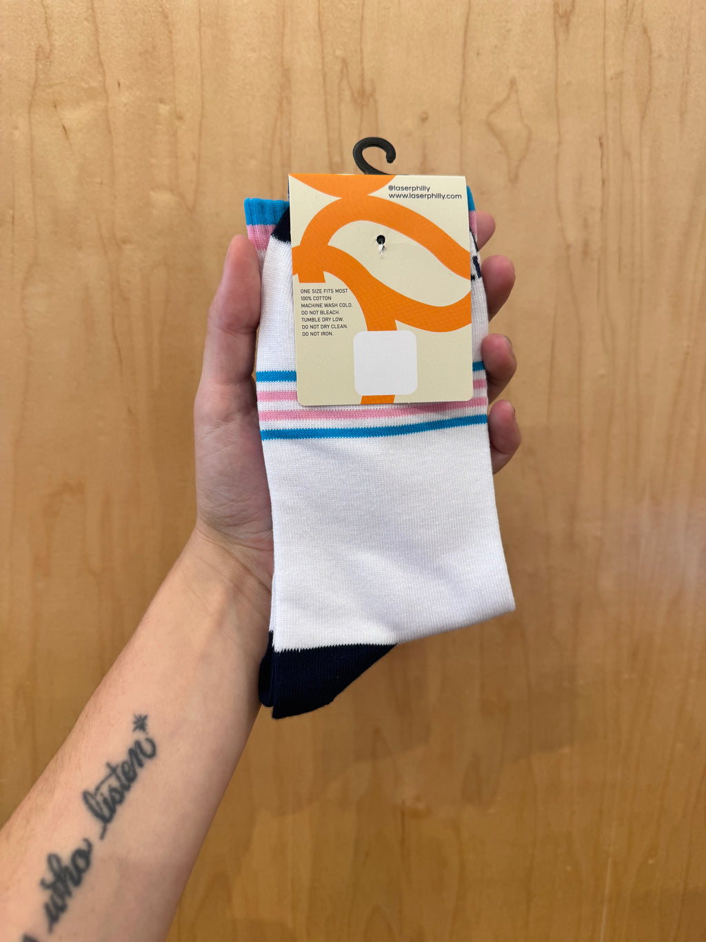 Laser Philly Trans Pride Philadelphia Socks