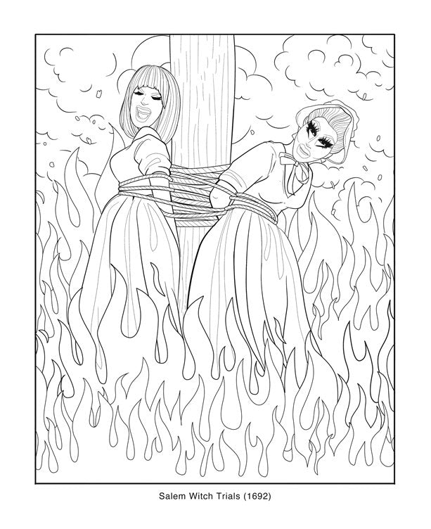 Trixie and Katya Coloring Through History