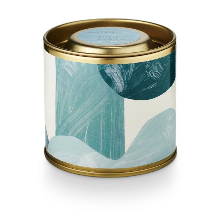 Water Element Tin Candle