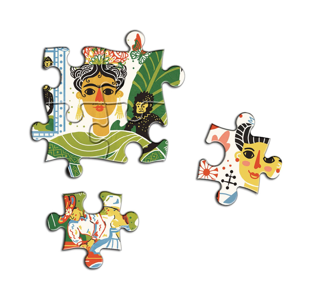 Women In Art Puzzle: Fearless Creatives Who Inspired the World 500-Piece Jigsaw Puzzle and Poster