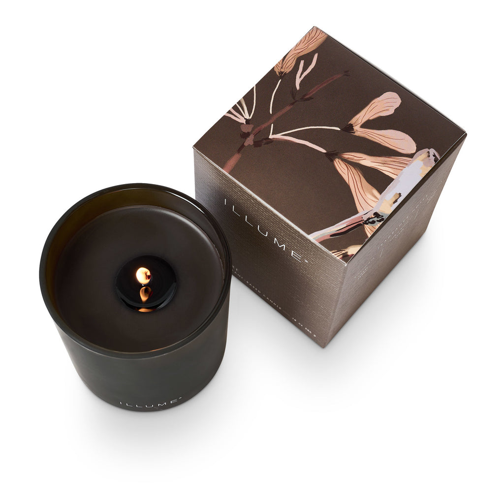 Woodfire Boxed Glass Candle