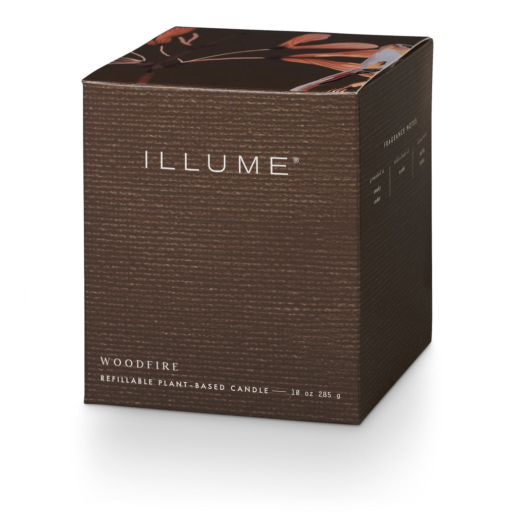 Woodfire Boxed Glass Candle